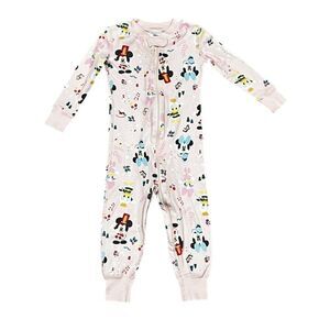 Hanna Andersson Disney Pink Holiday Zip Sleeper Size 18-24M